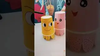 Paper Cup Jumping Doll Magic 😘 @Mr RA  PAPER CRAFT#crafting #craftideas