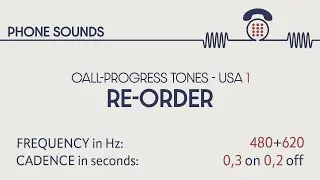 Re-order tone (USA 1). Call-progress tones. Phone sounds. Sound effects. SFX