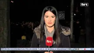 TV1 uživo iz Sarajeva - Mirni protesti pred Predsjedni&scaron;tvom BIH