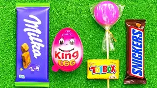 Satisfying Surprise Egg Opening | ASMR Giant Lollipop Unwrap | Chewing Gum Toybox Unpacking 🍭💖