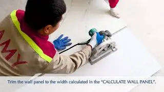 Reinforced wall panel G&G installation instruction