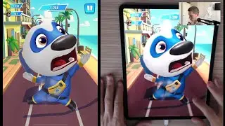 Talking Tom Hero Dash - Talking Hank - Character Play Review Gameplay on Tablet (iOS, Android)