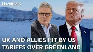 Donald Trump announces tariffs on UK and other European allies over Greenland support | ITV News