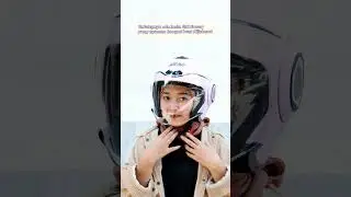 Untung pakai Helm GM Evouq yang udah pasti nyaman dan cocok banget buat ciwi-ciwi berhijab! #gmevouq