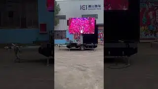 EF6 double side led screen trailer