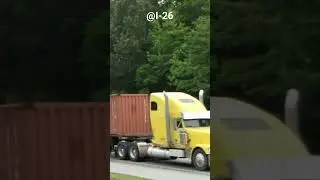 Nathan K3LA and Leslie RS3L On two custom semis #semitruck #truckspotting #hornshow #shorts