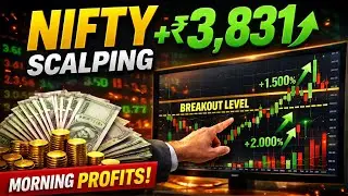 Nifty morning scalping profit 3831 using my key levels breakout statergy! 