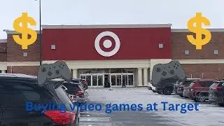 Buying video games at Target