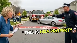 HOA Karen Blocked Emergency Access&mdash;Fire Chief Arrived and Lost It. 