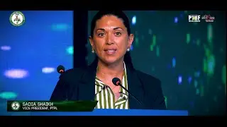 Садия Шейх, вице-президент PTBF, делится своими вдохновляющими словами на презентации PTPL 2025