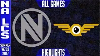 Team Envy vs FlyQuest Highlights ALL GAMES Week 7 NA LCS Summer 2017 NV vs FLY