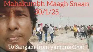 #Mahakumbh Maagh Snaan at Sangam ghat prayagraj 30/1/25