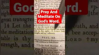 #Pray And Meditate On God&rsquo;s #Word. Psalms 19:14 #israel