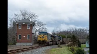 [HD] CSX YN2 AC44CW Leader and Amtrak 51 At G Cabin (Gordonsville)
