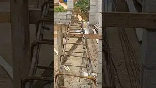 steel cage ready for Belting   4 bedroom house #construction #building