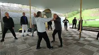Application martiale du mouvement 7 Le gardien c&eacute;leste pile le mortier (Jin Gang Dao Dui) (1/2)