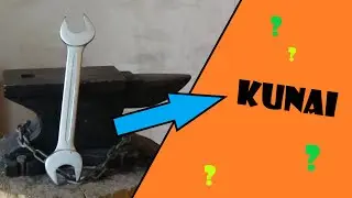 Forging my first Kunai/Throwing knife out of a Wrench - Naruto INSPIRED