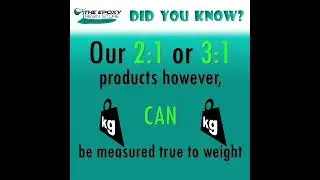 Do you know when to measure epoxy resin by weight versus measure by volume? by The Epoxy Resin Store