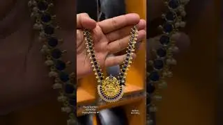 very beautiful and lightweight gold blue stone Necklace designs and jewellery collections at 20 gm