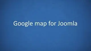 Simple Google Map plugin for Joomla 2.5 - 3.x