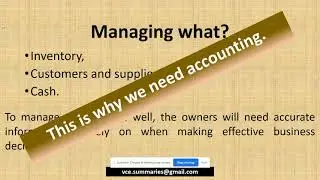 The nature and role of accounting