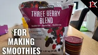 How To Make Berry Smoothies | Costco's Three Berry Blend | Sweet Frozen Antioxidant Berries
