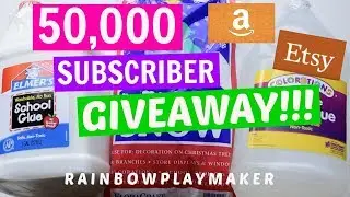 50,000 SUBSCRIBER GIVEAWAY!!! HUGE SLIME SUPPLY HAUL!!! FREE SLIME GIVEAWAY OPEN 2017