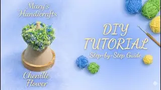 Chenille Flower Art 线绒花  #bracelet #accessories #pendant #DIY