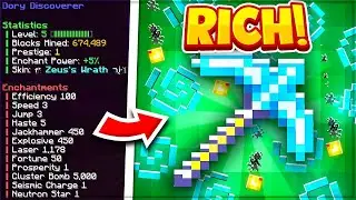 UNLOCKING A $100 LEGENDARY PICKAXE SKIN ON SOTW | Minecraft Prison | OpLegends