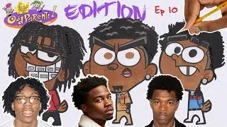 DRAW RAPPERS AS CARTOONS! RODDY RICCH, LIL TECCA, LIL BABY  (S1 - Ep10)