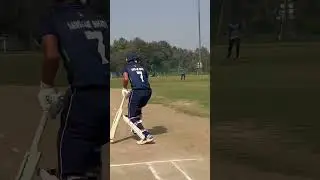 The crowd erupts in cheers as the ball soars over the boundary line🏏🔥🏏🔥