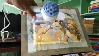 Watercolor Abstract Expression (No. 2) Part_1 Time Lapse