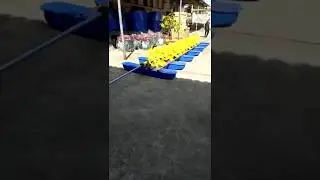 Diesel engine paddle wheel aerator
