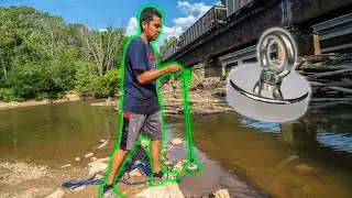 I Took My 1500lbs Magnet To The Best Magnet Fishing Spot Ever | Outdoors Weekly