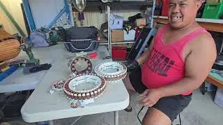 How to remove electric  motors copper. Mano mano