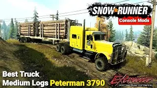 SnowRunner: Best Truck For Medium Logs Trailer - Peterman 3790