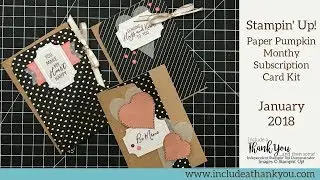 Stampin' Up! | Paper Pumpkin January 2018 | Monthly Card Kit Subscription