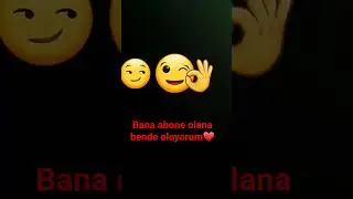 Bana abone olana bende oluyorum❤