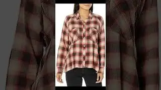 Levis Womens Harrison Raglan Shirt Review | Standard & Plus Sizes (Amazon Try-On)