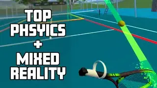 VR Tennis Simulation with REALISTIC PHYSICS & Mixed Reality Option | Court Time Tennis