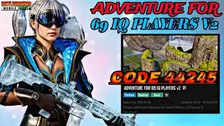 Bgmi wow mode code 44245🤯 adventure for 69 IQ players v2 #pubgmobile #bgmi #gaming #pubg #parkour 