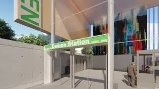 Mayor Emanuel Unveils Design for New CTA Damen Green Line Station