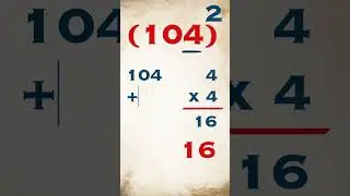 Square Trick  | square of number near to 100 | square of 104 | #shorts | #short #viral #trending