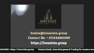 Hamza Omair, Innovista group for Modern landscape Solar lighting solutions