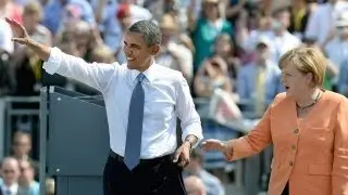 Barack Obama and Angela Merkel discuss free trade deal following G8 summit
