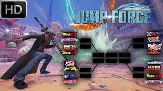 I Put All Character Anime in Tournament JUMPFORCE | CPU vs CPU