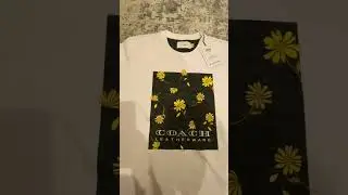 Coach Signature Floral T Shirt In Organic Cotton
