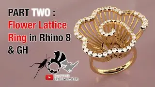 Flower Ring in Rhino 8.0 & GH - PART 2 #rhinoceros #rhinotutorial #ring #grasshopper #flower
