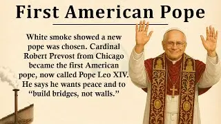 Robert Prevost: The American Pope Leo || ⛪Learn English Through Story Level 3 || Graded Reader 🎧