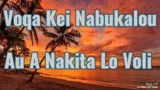 Voqa Kei Nabukalou - Au A Nakita Lo Voli (Cover)